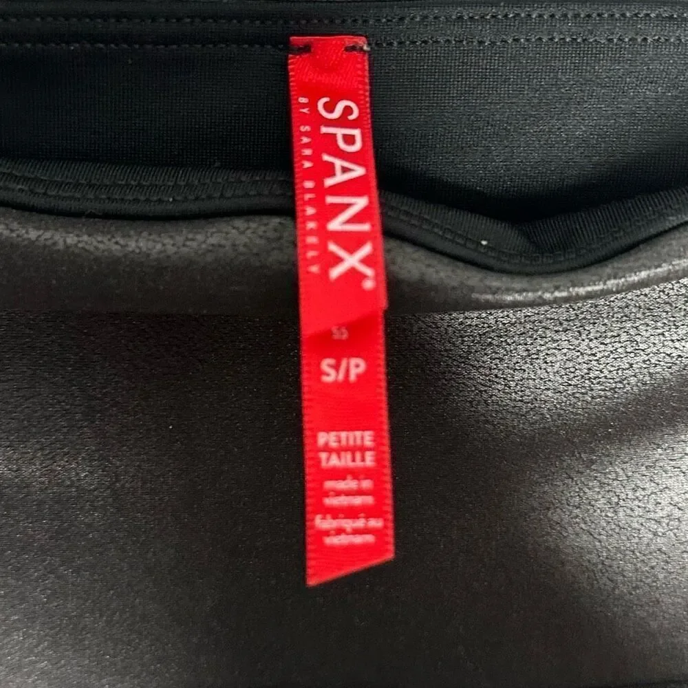 SPANX Faux Leather Leggings Size Small - Picture 5 of 11